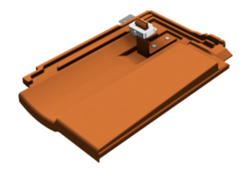 SL Delta Platte, Ziegelrot RAL 8004