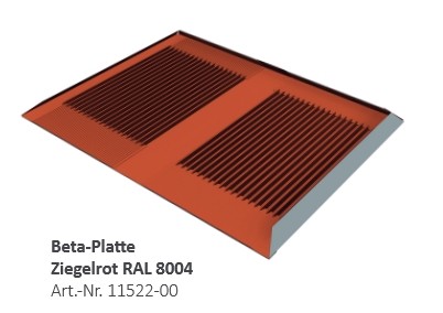 SL Beta-Platte, Ziegelrot RAL 8004