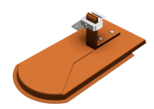 SL Delta Platte, Ziegelrot RAL 8004
